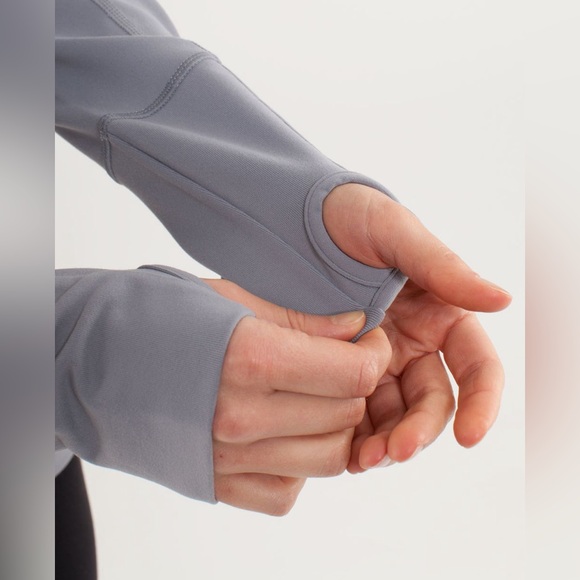 Lululemon In Stride Jacket, Fossil / Wee Are From Space Coal Fossil, Size 4 - Picture 3 of 12